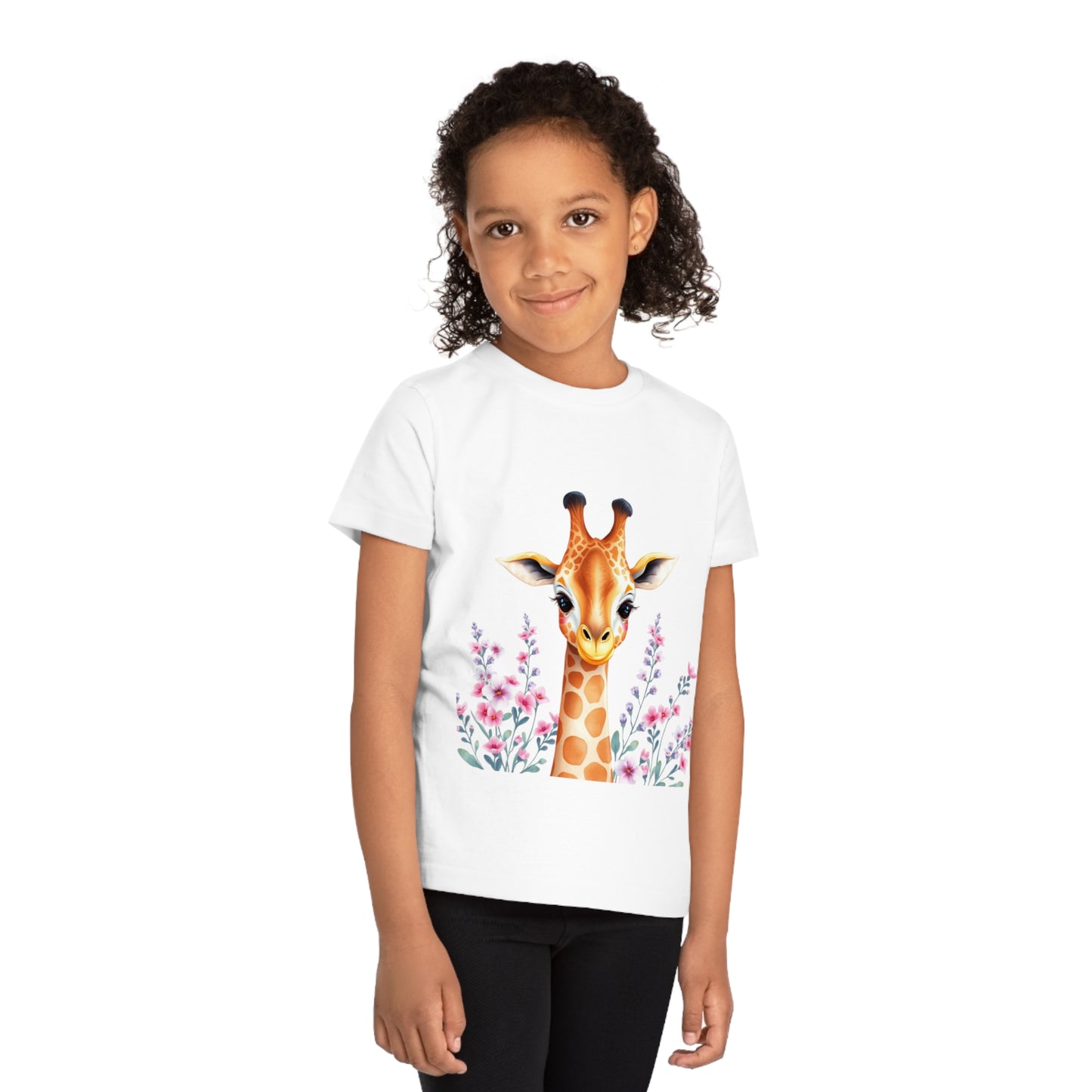 Giraffe Girl T-Shirt 100% Organic