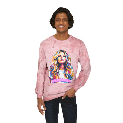 Fearless Empowerment Design Unisex Color Blast Crewneck Sweatshirt