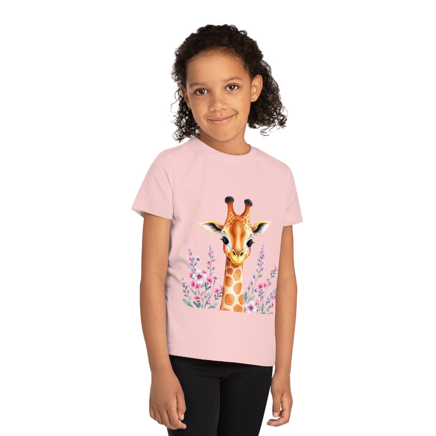 Giraffe Girl T-Shirt 100% Organic