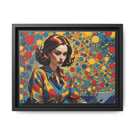 Retro Fashionista: Vintage Pop Art Canvas, Framed (Multi-color)