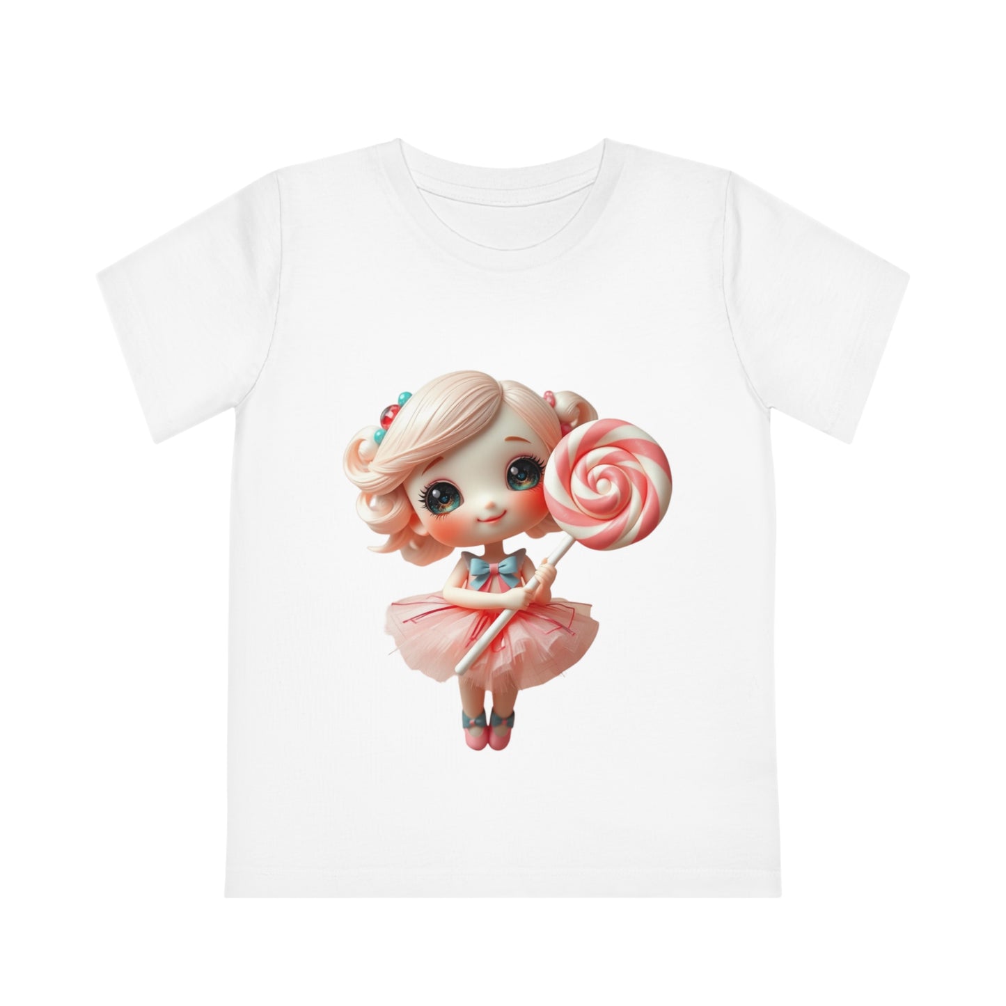 Lollipop Doll T-Shirt for Girls 100% Organic