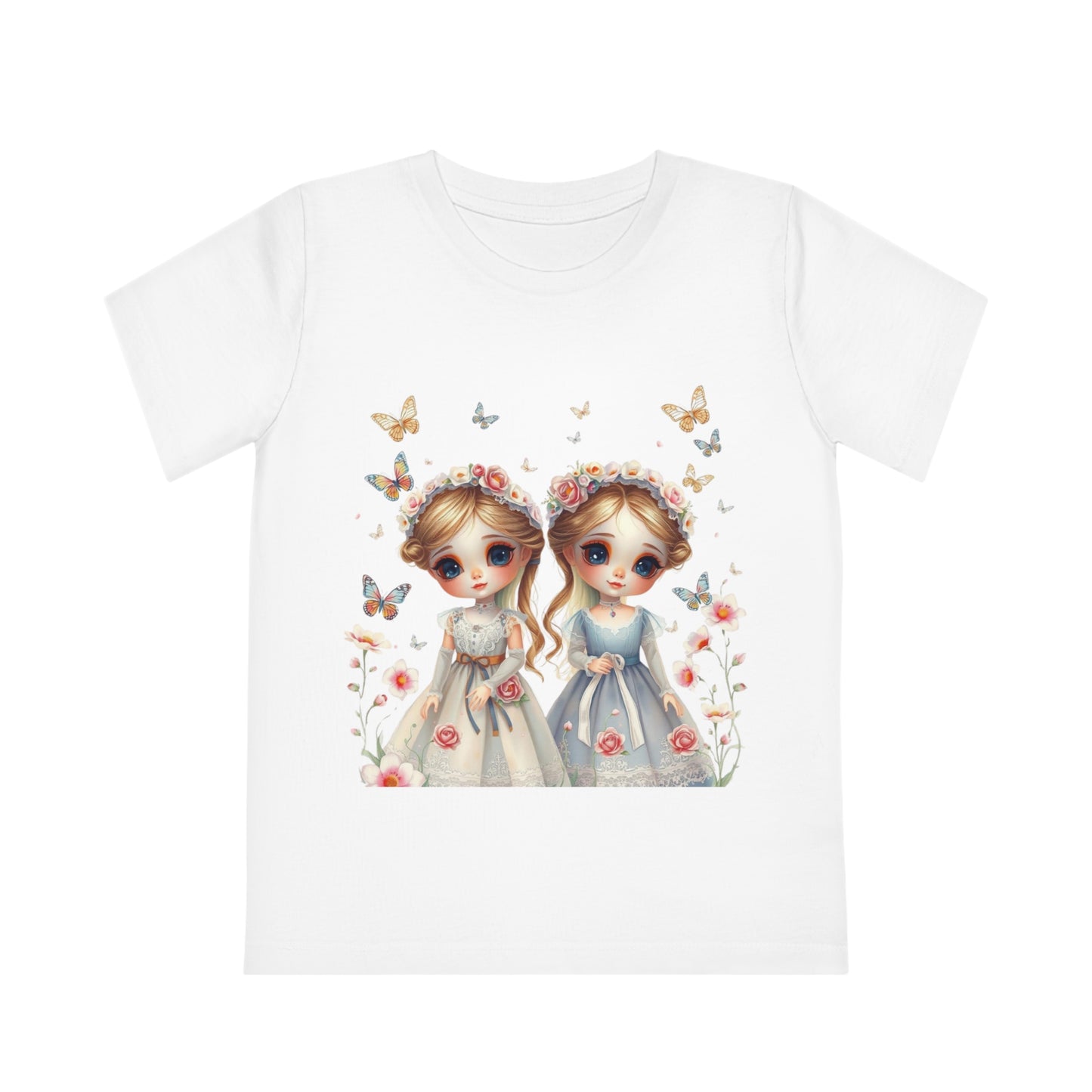 Watercolor Dolls T-Shirt 100% Organic