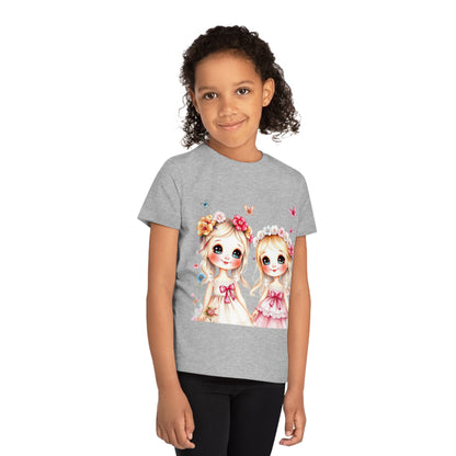 Joyful Watercolor Dolls T-Shirt 100% Organic